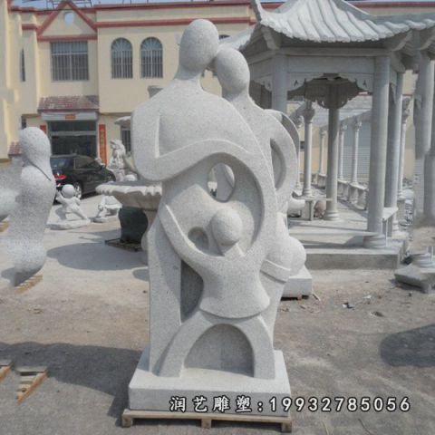 抽象人物街道石雕