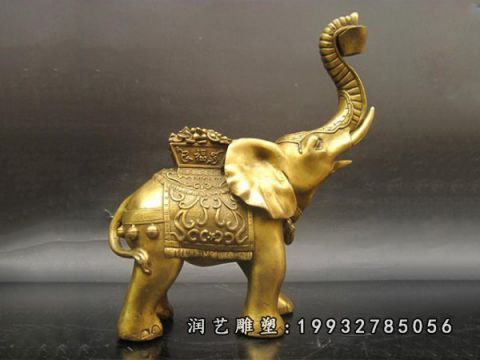 酒店动物大象铜雕