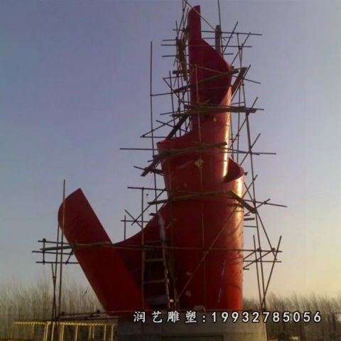 街道不锈钢火炬雕塑
