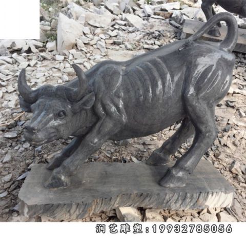 城市牛石雕