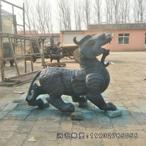小区动物貔貅铜雕