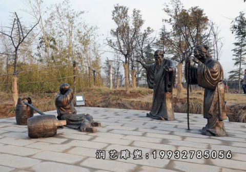 小区二十四孝人物铜雕