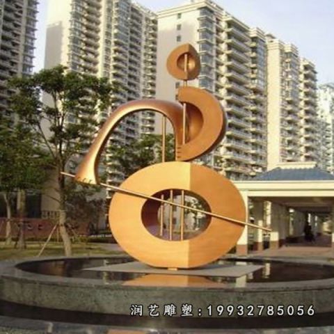 景区不锈钢大提琴雕塑