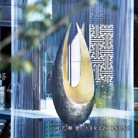企业不锈钢喷泉景观雕塑