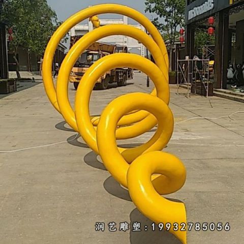 不锈钢小区螺旋雕塑
