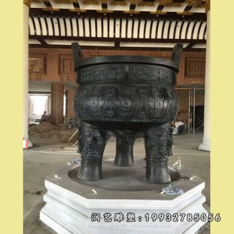 广场香炉景观铜雕塑