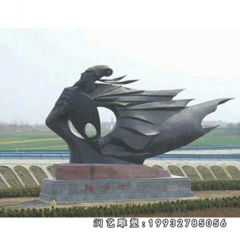 草坪诸葛亮石雕