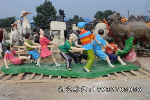 公园不锈钢萝卜雕塑