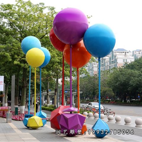 商场玻璃钢气球景观雕塑