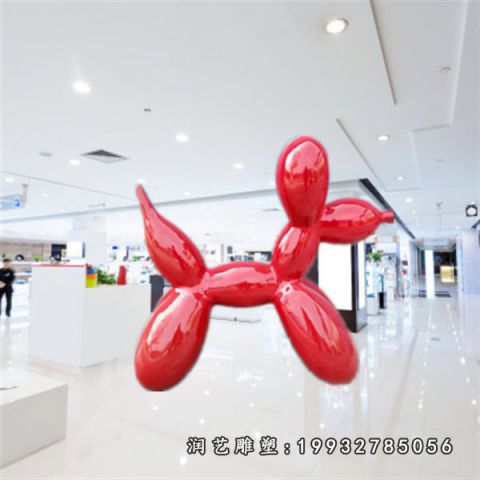 酒店不锈钢动物狗雕塑