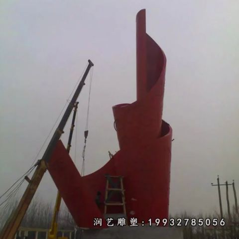 校园不锈钢火炬景观雕塑