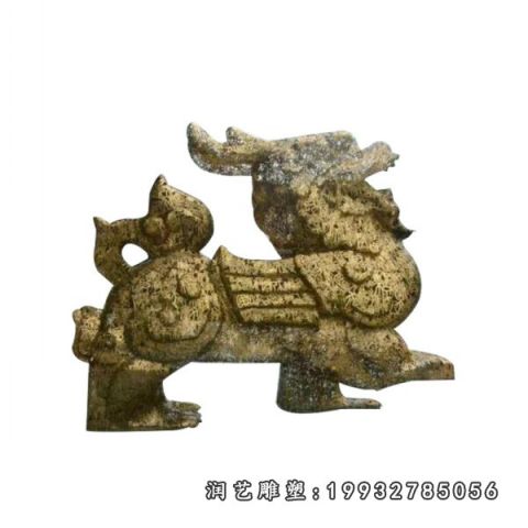 草坪不锈钢动物雕塑