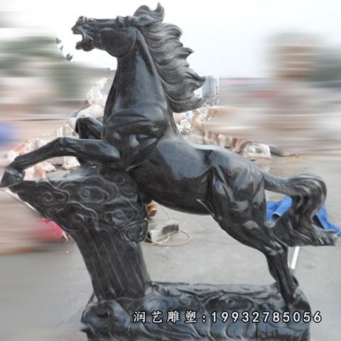 学校动物马石雕