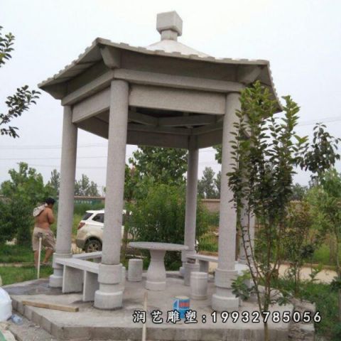 凉亭景观小区石雕