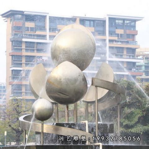小区不锈钢葫芦景观雕塑