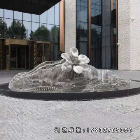 游乐场不锈钢假山雕塑