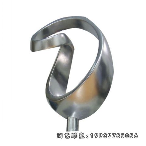 草坪不锈钢飘带景观雕塑