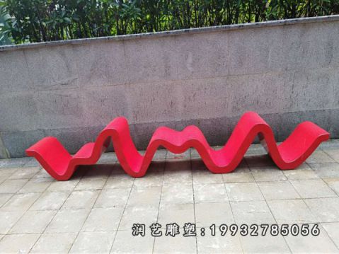 企业玻璃钢桌凳雕塑