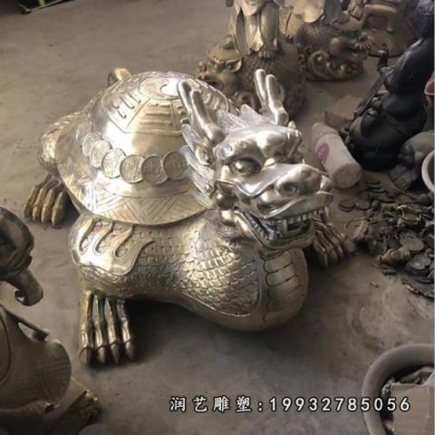 广场动物龙龟铜雕
