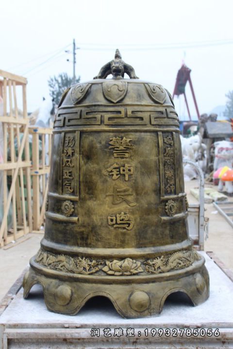 街道景观钟铜雕
