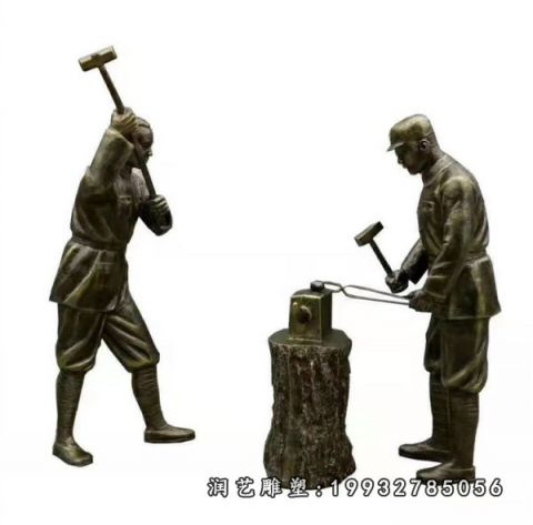 庭院人物民俗铜雕