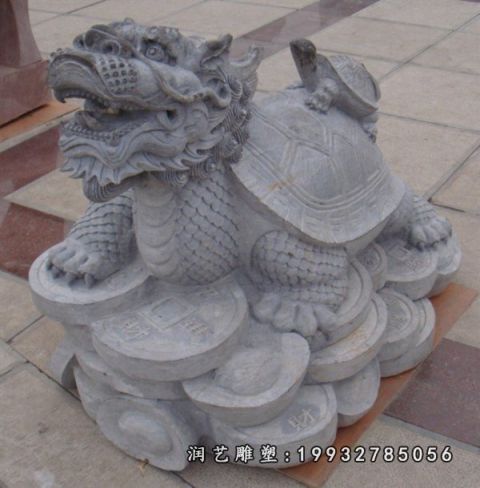 景区动物龙龟石雕