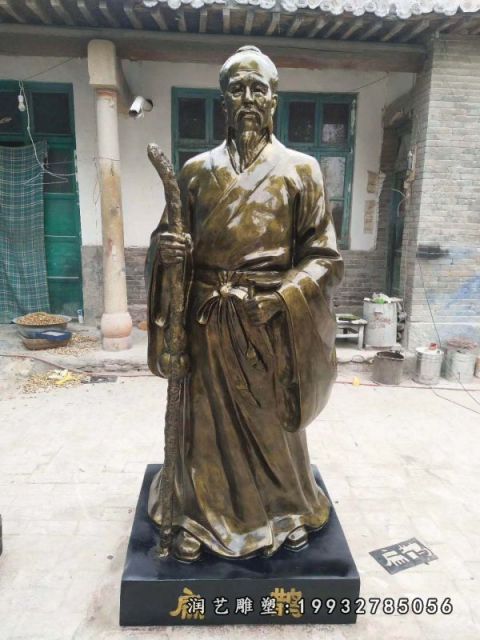 商业街扁鹊人物铜雕