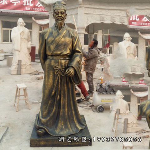 街道李时珍铜雕