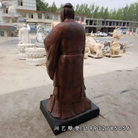 小区孔子铜雕