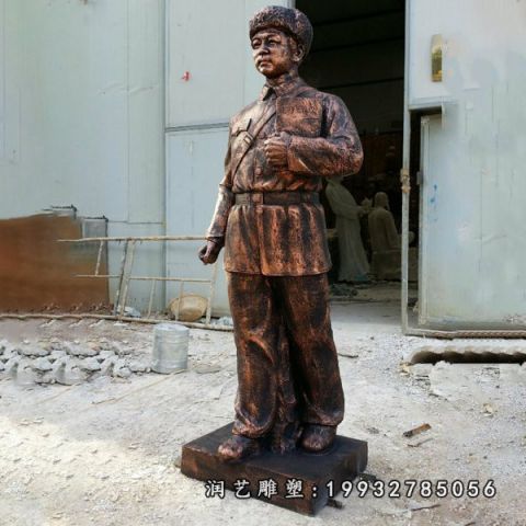 酒店雷锋人物铜雕