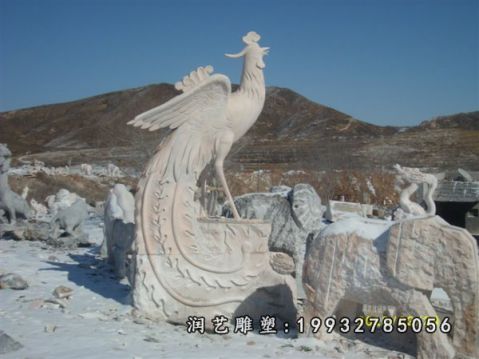 医院动物凤凰石雕