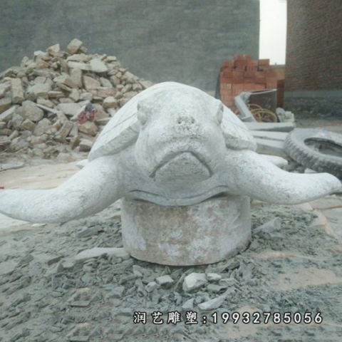 草坪动物乌龟石雕
