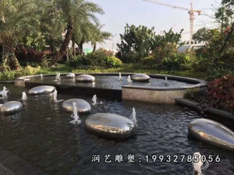 企业不锈钢景观石景观雕塑