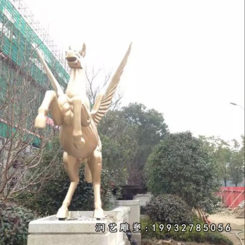 园林动物马铜雕