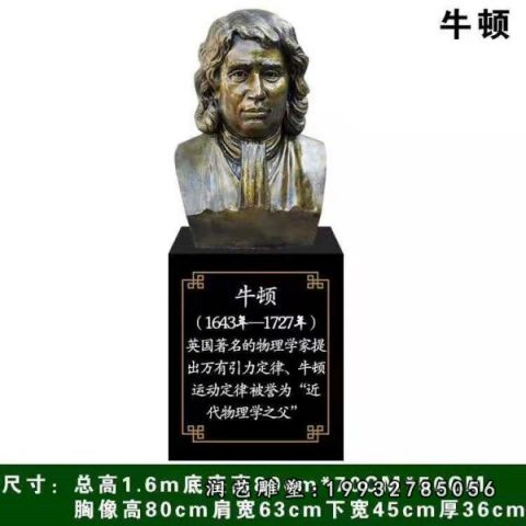 酒店牛顿铜雕