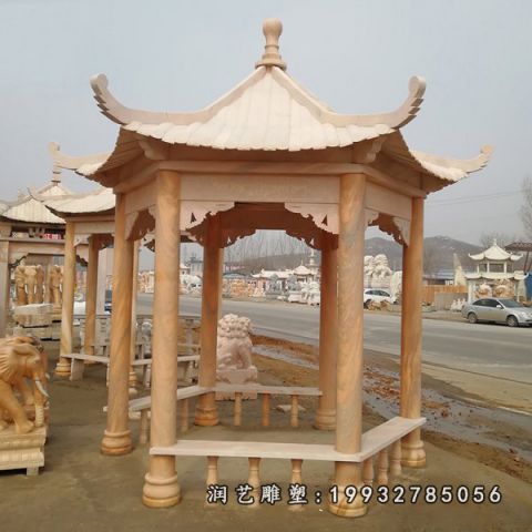 商业街凉亭石雕