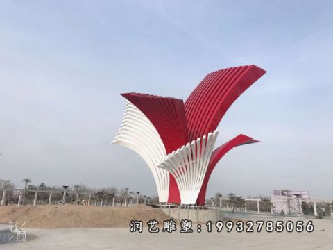 庭院不锈钢标志雕塑