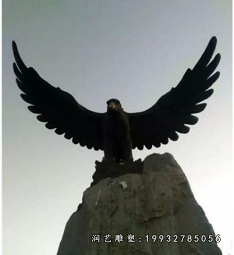 医院老鹰动物铜雕