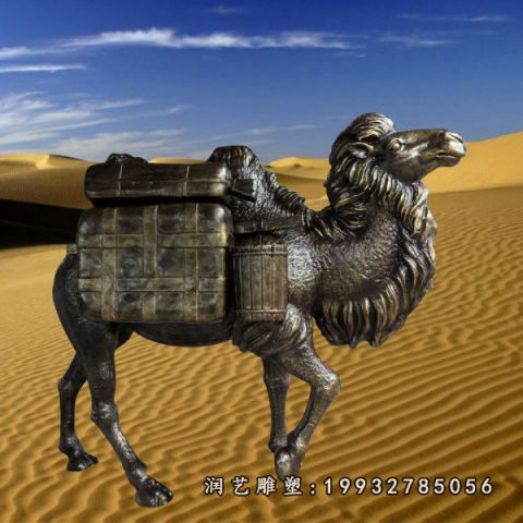 街道骆驼铜雕