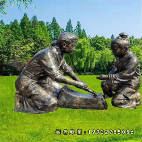 典故人物景区铜雕