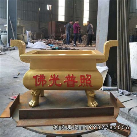商场香炉铜雕