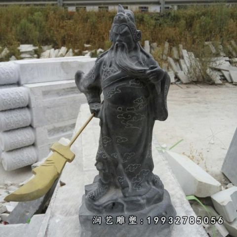 庭院关公石雕