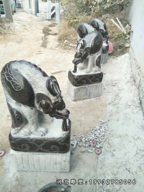 庭院吸水兽动物石雕