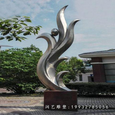 游乐场不锈钢鸽子雕塑