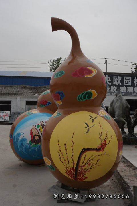 酒店玻璃钢景观葫芦雕塑
