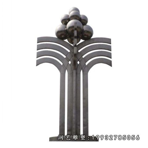 广场标志不锈钢雕塑