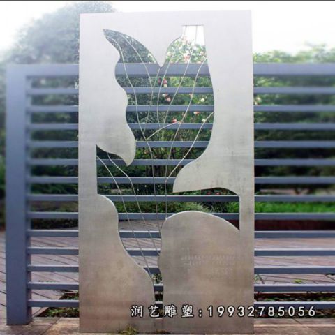 企业不锈钢剪纸雕塑