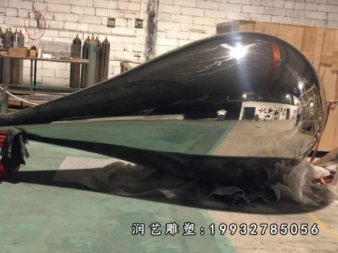 小区不锈钢水滴雕塑