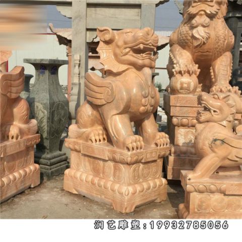 学校动物貔貅石雕