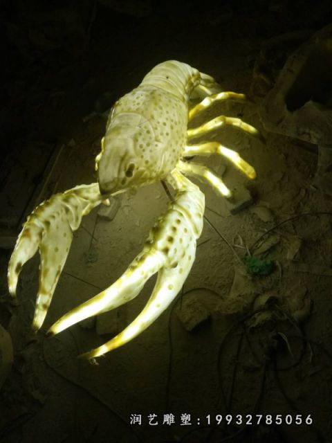 庭院玻璃钢螃蟹动物雕塑